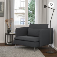 Ikea SÖDERHAMN Armchair, dark gray