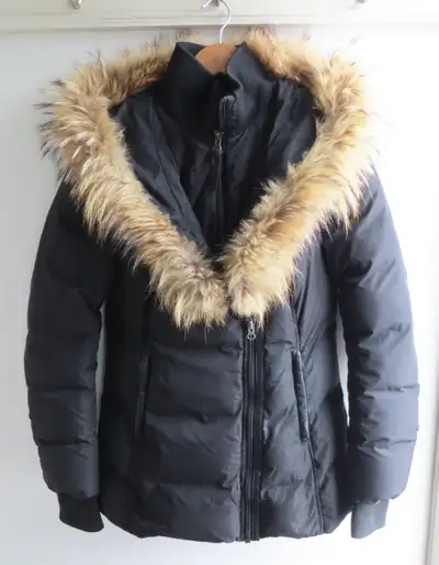 MACKAGE– Adali–F Down coat with natural fur collar, View more