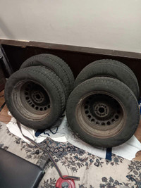 4 WINTER SNOW TIRES WITH RIMS