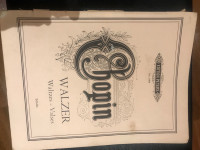 Chopin Walter Edition Peters No.1804 Mysic sheets 1900 USA