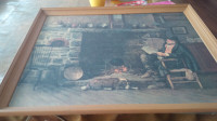 Large William Henry Lippincott 1891 Print, Beautiful and Framed