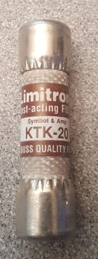 limitron fast-acting fuse 600v 20a neuf new KTK20