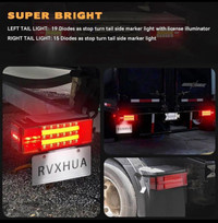 RVXHUA LED Submersible Trailer Tail Lights Kit, 12V LED Utility 