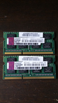 Mémoire vive / ram Kingston DDR3 1333Mhz 4GB ( 2x2GB ) SO-DIMM