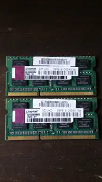 Mémoire vive / ram Kingston DDR3 1333Mhz 4GB ( 2x2GB ) SO-DIMM