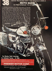 1981 Moto Guzzi V1000 Original Ad