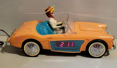 Vintage 1996 Telemania Barbie Alarm Clock Radio, View more