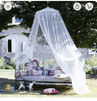 Elegant Netting- Bed Canopy or outdoor wedding setting  decor
