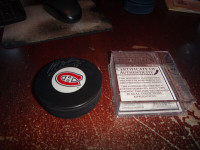 jeff halpers # 15 Montreal Canadiens Autographed Pucks with coa