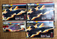 Vintage 1980s Hasbro Gi Joe Night Raven and Cobra Mamba with box