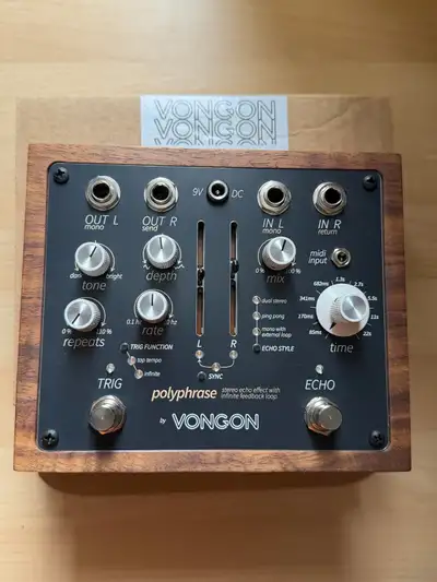 Vongon Polyphrase - Stereo Echo Pedal (like new/mint), View more