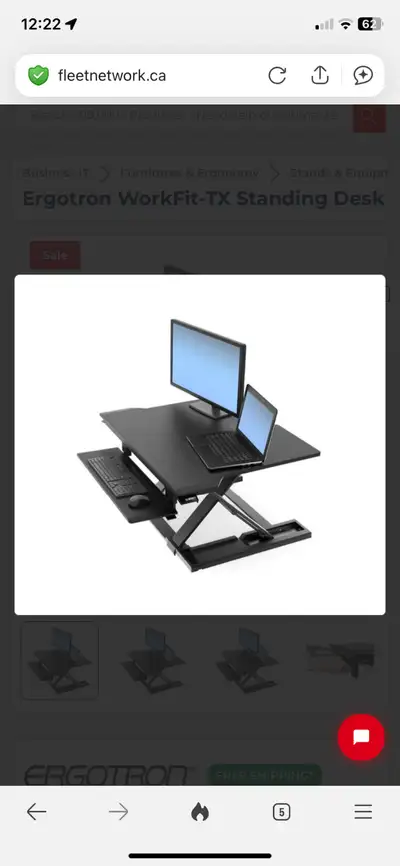 Ergotron WorkFit-TX Standing Desk Converter, View more