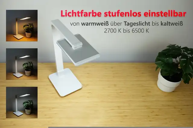 Smart Touch White LED Desk Lamp w/ Infinite Positions & Features in Indoor Lighting & Fans in Kitchener / Waterloo - Image 7