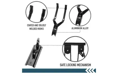 Bike Hoist Bicycle Lift for Garage Ceiling Storage, Bike Ceiling Mount Lift Hoist Hanger Rack, Heavy...