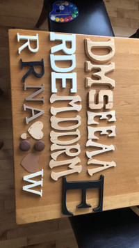 Wooden letters various sizes