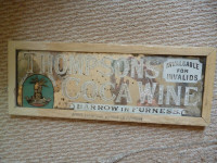 Thompson's Coca Wine mirrored sign - 1930's or earlier - England