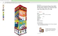 Mattel 8 Card Games Mega Pack 2020 Version (Uno, Pictionary...