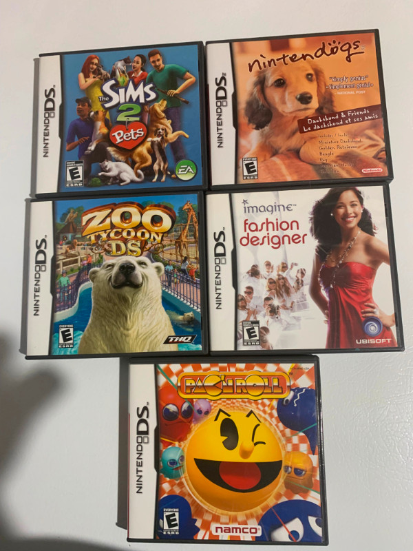 NINTENDO DS GAMES - BUNDLE of 5 in Nintendo DS in Winnipeg