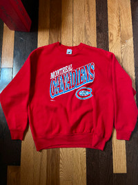 Vintage Montreal Canadiens crewneck 90s y2k NHL nike starter og