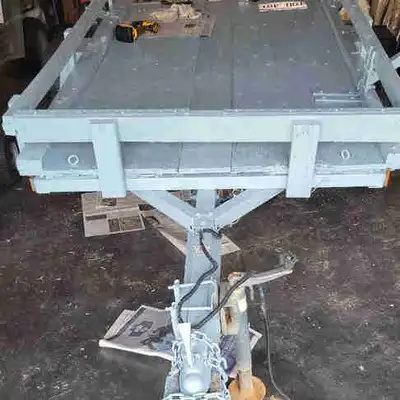 Utility trailer 2004, MFR Nuway, 54x8' long deck size, with papers, 9single axle 3k lb, tires 15 bal...
