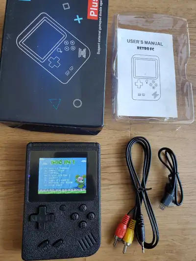 Super Mario bros Custom Backlit Gameboy, 500 NES games, TV pla, View more