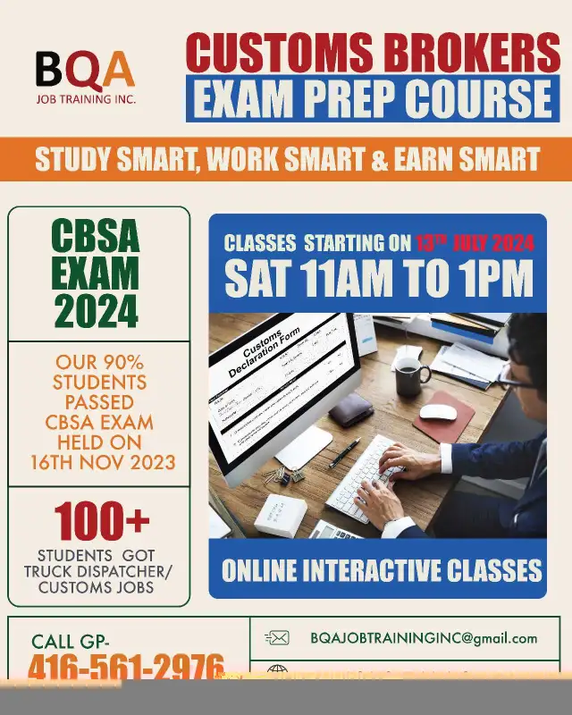 CUSTOMS PROFESSIONAL EXAM PREP COURSE 13JUL2464661858051202122