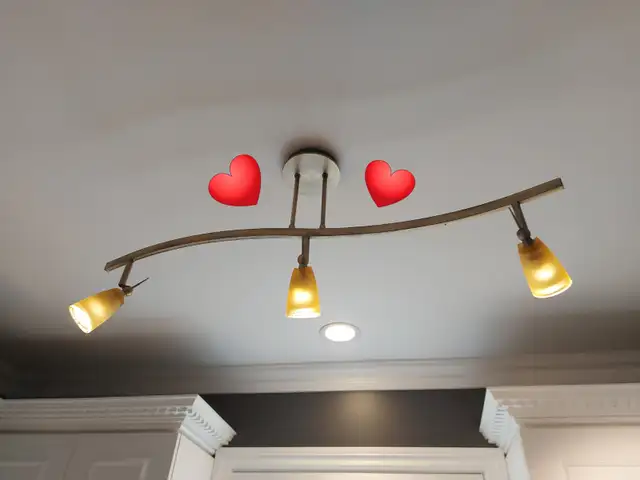 ❤️2 LUMINAIRES SUR RAIL 36 PO. LONG $5.00 CHAQUE❤️ in Indoor Lighting & Fans in Laval / North Shore - Image 3