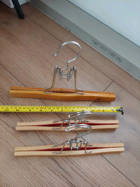 3High quality wooden no trace no slip clip hangers made in Italy