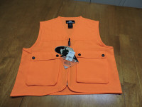 BRAND NEW Boys Mossy Oak Blaze Orange Cover Vest
