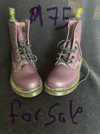 Doc  Marten Purple 8  hole boots. Unisex