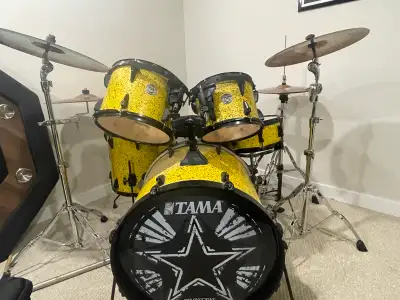 5 piece Tama drum set, View more