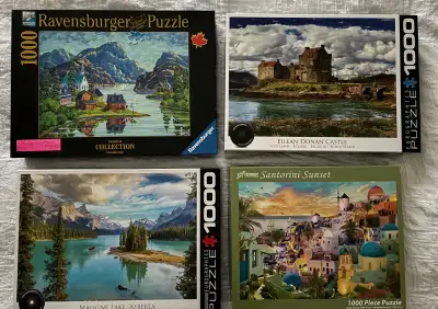New puzzles added regularly. Jigsaw puzzles in excellent condition. All pieces there. $3 each or 4 f...