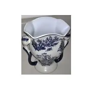 Antique French Porcelain Renaissance Blue & White Vase in Arts & Collectibles in Oshawa / Durham Region - Image 5