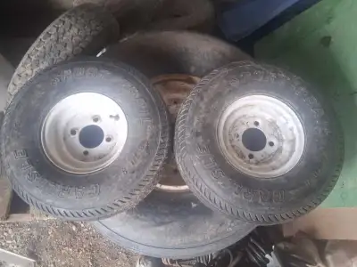 2 of 5.7-8 camper wheels with 4 bolt rims