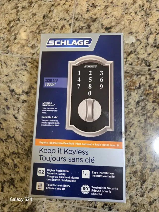 Schlage Keyless Entry Door Lock in Windows, Doors & Trim in Burnaby/New Westminster - Image 2