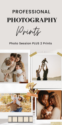 $50 PHOTOGRAPHY PHOTO SESSION and PRINTS