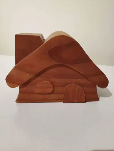 Vintage Log Cabin Coin Bank, View more