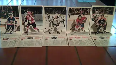 16-Post NHL Stars In Action pop-up/Post mini hockey cards, View more