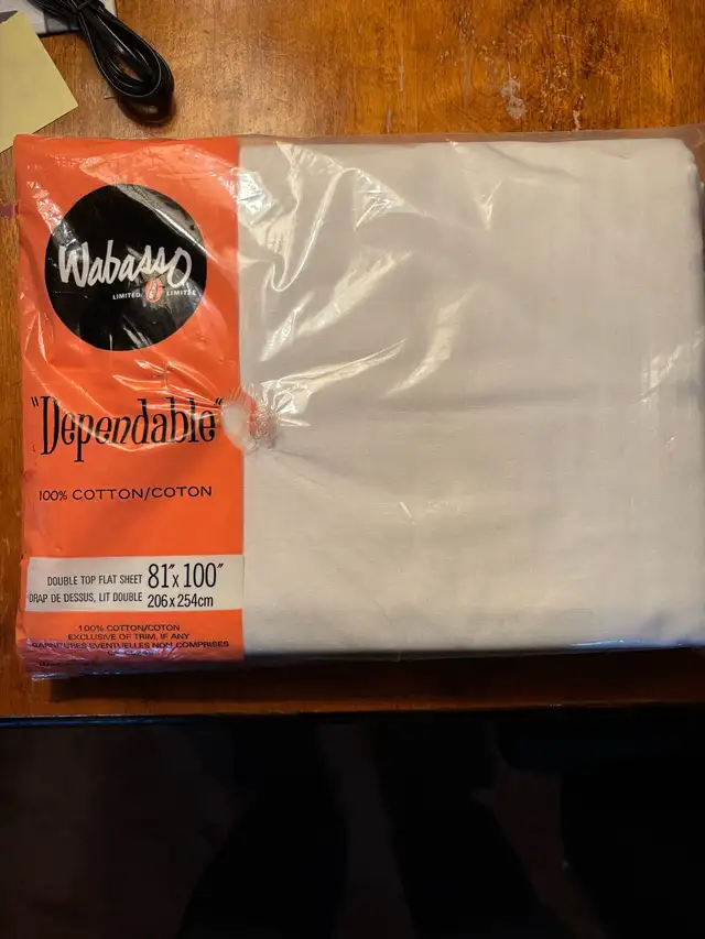 Wabasso and Heritage vintage flat cotton sheets set.  Brand new in Bedding in St. Catharines - Image 7