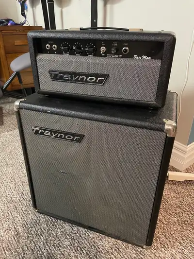 A somewhat rare early 70’s Vintage Traynor YBA-2A amp and original 15” speaker cab. This amp is in g...