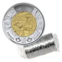 2015 $2 Flanders Fields & Poppy Remembrance Toonie Coins Roll