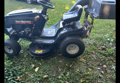 Yard Machine riding mower with grass carcher, View more