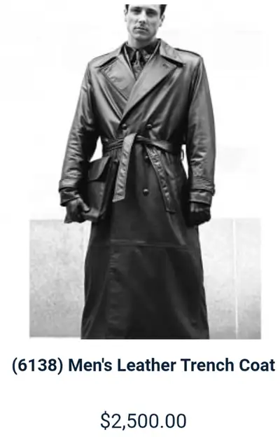 Northbound leather trench coat