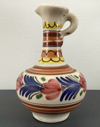 Vintage Signed Ceramic Pitcher Vase Handmade in Spain