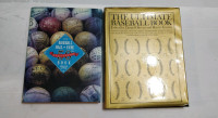 Baseball themed hardcover coffee table books