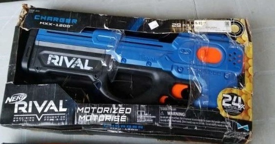 NERF Rival Charger MXX-1200 Motorized Blaster in Toys & Games in Burnaby/New Westminster