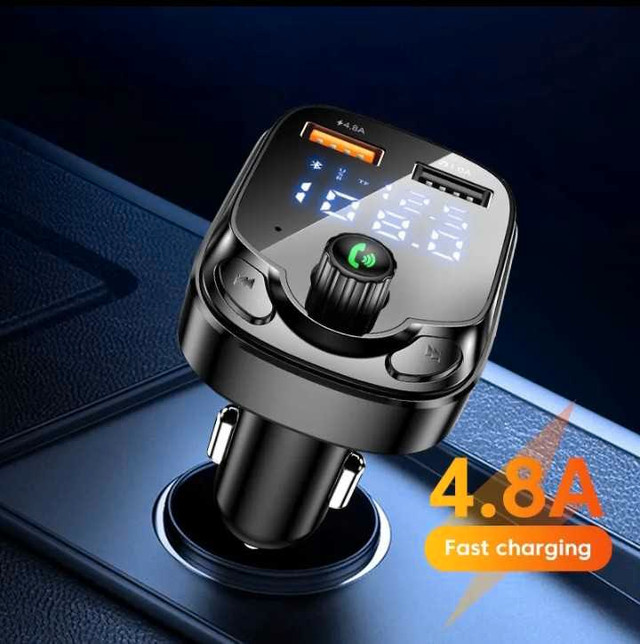 New 4.8A car Bluetooth 5.0FM Transmitter  in Other in Windsor Region - Image 2