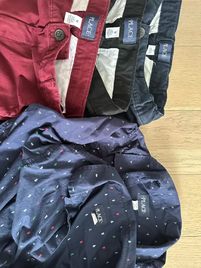 Boys Size 10 & 12 - button down tops & trousers in Kids & Youth in St. Albert - Image 4