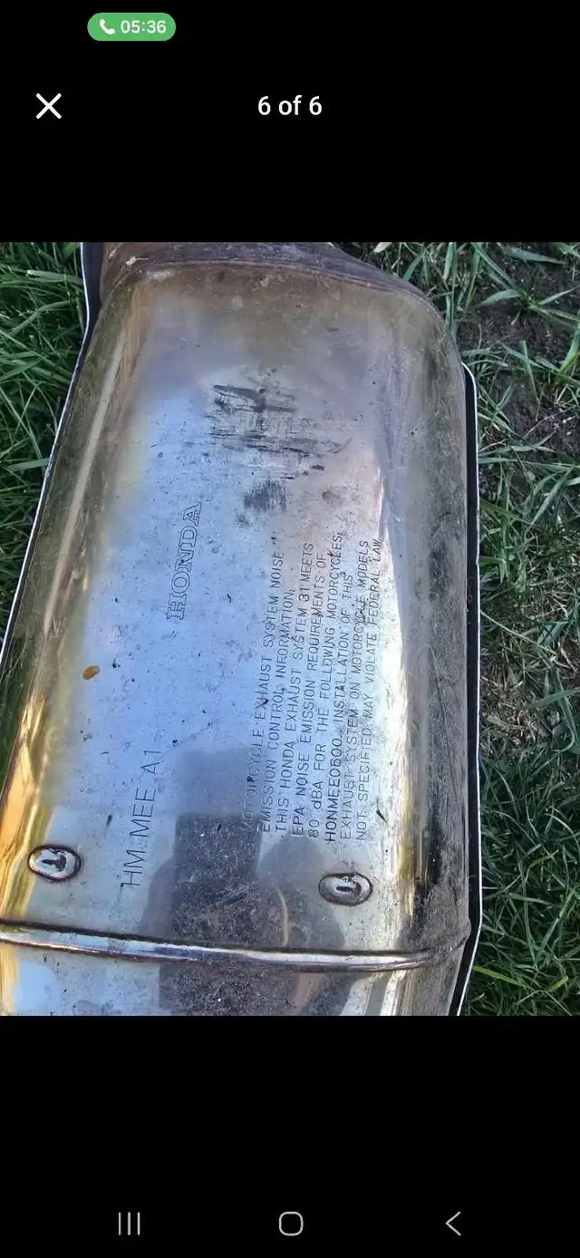 Honda Motorcycle Exhaust   in Motorcycle Parts & Accessories in Mississauga / Peel Region - Image 4