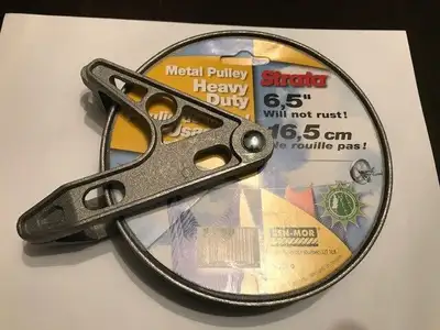 New Strata Heavy Duty Metal Pulley (6.5") for clothesline, View more